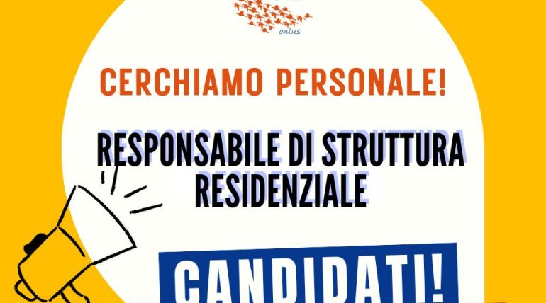 Comunità Oasi2 cerca un/una Responsabile di struttura residenziale